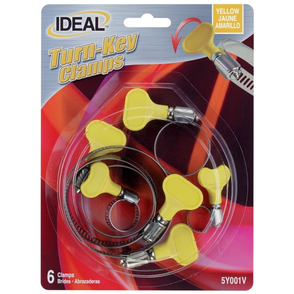 Ideal 5Y00158 TurnKey Clamps Pack of 6, Assorted Sizes