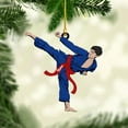 thumbnail image 6 of Personalized Karate Ornament, Personalized Karate Uniform Acrylic Shape Flat Ornament, Custom Karate Ornament, Gifts for Karate Lovers, Karate Christmas Ornament (Style 2) - 3548 (Style6), 6 of 7