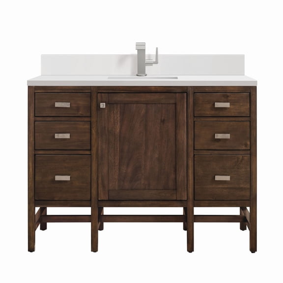 James Martin Vanities E444-V48-1Wz Addison 48" Single Basin Wood Vanity Set - Mid-Century