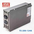 thumbnail image 2 of Mean Well TS-200-124A True Sine Wave 200W 110V 10A - DC-AC Power Inverter, 2 of 5