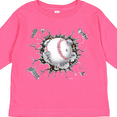 thumbnail image 4 of Inktastic Baseball Breakthrough Boys or Girls Long Sleeve Toddler T-Shirt, 4 of 5