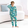 thumbnail image 2 of RMGVDSD Kids Boys Clothes Easter Bunny Egg Print Pajamas Long Sleeve Tops And Pants Soft Sleepwear For Boys Girls Holiday Casual Outfits Comfortable Outfits, 2 of 6