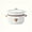 White, variant on US Standard Large Capacity Electric Cooking Pot with Steamer - Double Temp Control, Easy Clean for Dorm Home Office Hot Pot