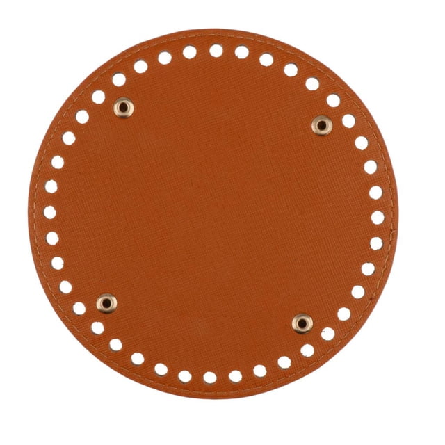 Almohadilla de cojín inferior del bolso redondo de 40 agujeros para los bolsos hechos a mano de DIY Brown Sunnimix Tote Bottom Insert
