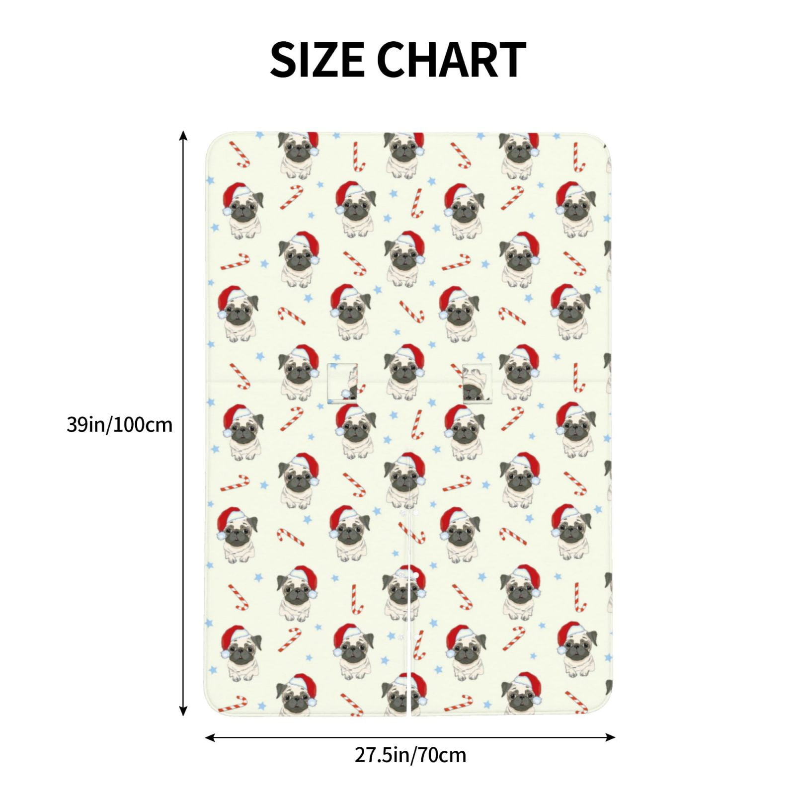 Car Seat Cover Baby - Christmas Pug Dog Breathable Infant Car Seat Cover for Baby Carseat, Lightweight Comfort Baby Essentials Must Haves Newborn Stuff for Girl Boy