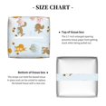 thumbnail image 5 of Lsque Squirrel In The Forest Printed Tissue Box Cover Holder, Facial Paper Organizer Dispenser,Square with Bottom Belt, PVC Leather Decorative Organizer, 5 of 8