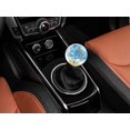 thumbnail image 4 of Flower stick resin handle ball Car modification crafts Gear head shift handle full copper nut ball (indigo), 4 of 4