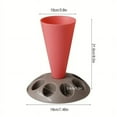 thumbnail image 6 of Piping Bag Stand, Pastry Bag Stand Icing Bag Holder Pastry Bag Holder with 8 Icing Tips Slots Flower Mouth Stand Holder Plastic Storage Organizer for Kitchen, 6 of 6