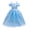 Blue Dress, variant on Princess Fairy Dress Up Costume for Toddler and Little Girls - Blue Birthday Party Dress