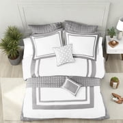 Luxurious Grey King/Cal King Bedding Sets Polyester Hotel Style Collection