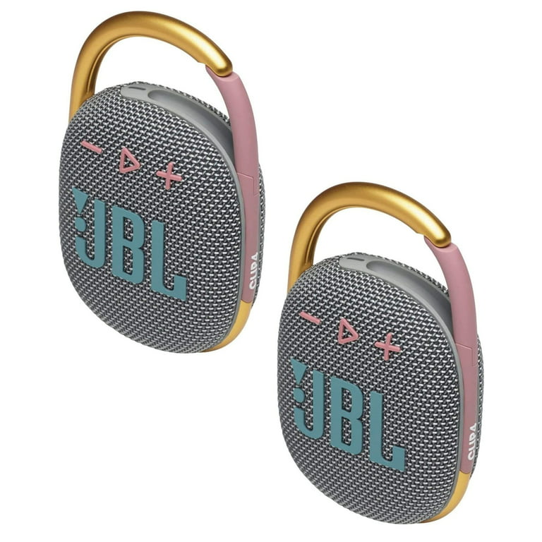 2 Pack JBL Clip 4 Waterproof Wireless Audio Bluetooth Speaker