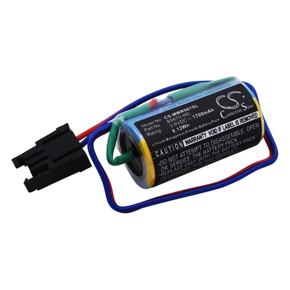 Battery for Mitsubishi A1S RV-1A RV-6S A6BAT A6BAT-MRBAT B9670MC B9670-MC RH-5AH