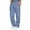 Blue, variant on Chiccall Mens Fleece Sweatpants Baggy Wide Leg Sweatpant Open Bottom Elastic Waist Drawstring Stylish Jogging Pants with Pockets