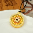 thumbnail image 3 of Chinese Style Rotating Compass Pendant Necklace Enamel Jewelry for Women Vintage Cultural Charm Handmade Gift Accessory, 3 of 4