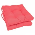 thumbnail image 4 of Blazing Needles  Square 16-inch Twill Dining Chair Cushions (Set of 2) Large, 4 of 5