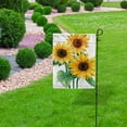 thumbnail image 5 of SKYSONIC Watercolor Sunflowers on White Double-Sided Printed Garden House Sports Flag 28x40in Polyester Decorative Flags for Courtyard Garden Flowerpot, 5 of 7