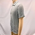 thumbnail image 7 of FRSASU Mens Knit Shirts Short Sleeve Button Down Casual Shirt Vintage Old Money Polo Shirts Vacation Beach Tops Green, 7 of 7