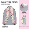 thumbnail image 3 of Floral Watercolor Daisy Artwork Backpack - Waterproof & Breathable for College Students, 3 of 5