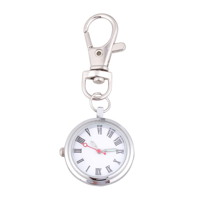 Miangastore Keychain Pocket Watch Quartz Watch Large Number Couples Watch for Children Men Couples (Roman Numbers)