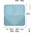thumbnail image 7 of 3-in-1 Silicone Slow Feeder and Lick Mat for Dogs, Suction Cup Pet Feeding Tray with Water Bowl, 7.87x7.87 Inch Enrichment Mat for Meals, Bathing and Grooming(3-in-1-Green), 7 of 7