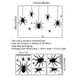 thumbnail image 4 of Decoraciones de Halloween, calcomanía de pared de araña aterradora extra grande, decoración de ventana, suministros para fiestas (solo araña) ER, 4 of 5