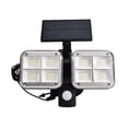 thumbnail image 1 of Luz Solar Para Jardín Luz De Doble Cabeza Impermeable Para Exteriores Escalera Luz De Calle De Inducción De Cuerpo Humano Luz De Pared Solar Dividida Guardurnaity HA022145-00, 1 of 5