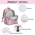 thumbnail image 2 of Watercolor Cat Artwork Student Backpack – Cute Cat Print Design With Cats And Hearts Pattern And Boho Cat Aesthetic, 2 of 5