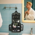 thumbnail image 5 of INSMART Travel Toiletry Bag for Men and Women, Waterproof Large Capacity Makeup Bag, Hanging Foldable Makeup Organizer, Full-Size Containers, 5 of 8