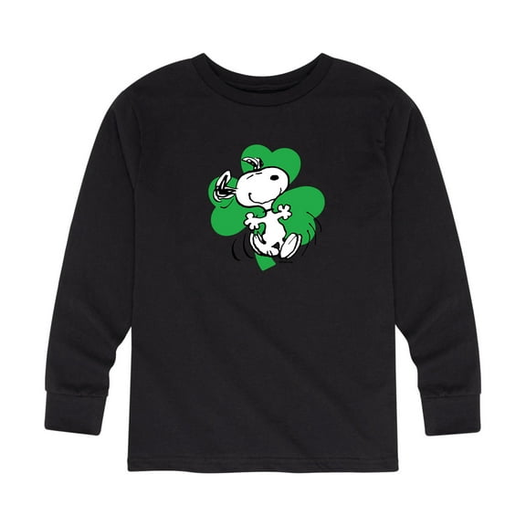 Peanuts - St. Patrick's Day with Snoopy - Toddler And Youth Long Sleeve Graphic T-Shirt