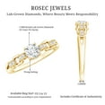 thumbnail image 5 of Rosec Jewels Round Diamond Promise Engagement Ring - 0.50 Carat Lab Diamond - EF-VS Quality, 14K Yellow Gold, US 8.00, 5 of 8