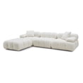 thumbnail image 4 of Calliope Cream Vegan Shearling 4-piece Modular Sectional, 4 of 4