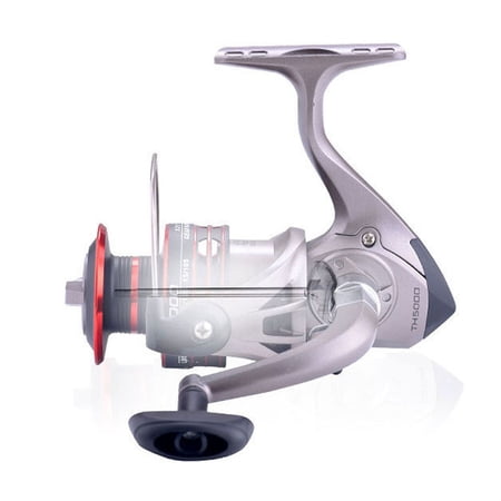 Fishing Reel HK Double Spool 12+1 BB 5.2:1 Spinning Fishing Reel Folding Left/Right Handle Fishing Reel