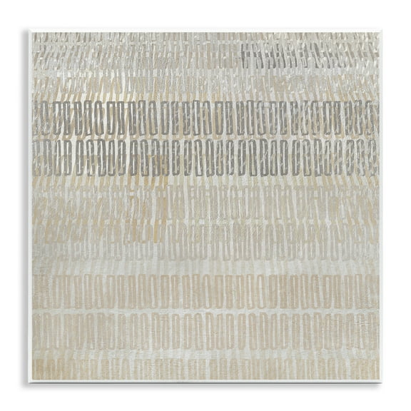 Stupell Industries Boho Layered Shapes Pattern Abstract Painting Unframed Art Print Wall Art, 12 x 12