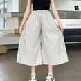 thumbnail image 4 of breaise Girls Baggy Wide Leg Palazzo Pants Casual Loose Drawstring Elastic Waisted Carpis Cute Lounge Trousers, 4 of 7