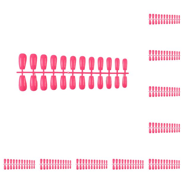 Puntas de uñas postizas Jumpingount Adorno de mano de mujer decoración de uñas largas tipo 3 10Conjunto
