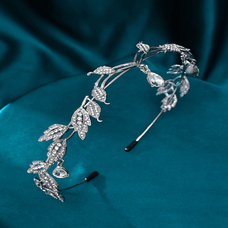 KelaJuan Wedding Bridal Headband for Brides, Crystal 