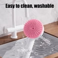 thumbnail image 5 of Kraoden Pet Grooming Brush for Cats and Dogs, Self-Cleaning Dog Brush, Silicone Massage Comb for Wet and Dry Use, Ergonomic Handle, Removes Loose Hair Easily, 5 of 6
