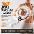 thumbnail image 6 of Smart Count 360 Rotating Arm Shoulder Trainer, Portable Digital Upper Body Workout Ring with Weighted Ball for Arms, Chest, Shoulders Strength Training, 6 of 6