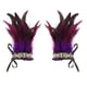 thumbnail image 5 of 2 piezas de muñequeras de felpa, pulseras de plumas artificiales, mangas Steampunk góticas para fiesta, Carnaval, Rave, ropa de baile latino, púrpura Salvador Dali Puños de muñeca, 5 of 10