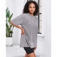 thumbnail image 4 of Camiseta Adorejoy de gran tamaño, vintage, lavada, holgada, casual, para mujer, 4 of 8