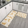 thumbnail image 2 of Golden Retriever with Bones and Paws Kitchen Rugs Sets Of 2,Anti Fatigue Kitchen Mat Rugs Non Slip Washable,Decorative Kitchen Floor Mats for Kitchen,Sink,Laundry,17"x30"+17"x47", 2 of 7