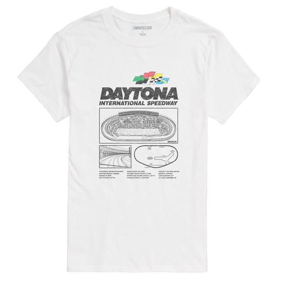 NASCAR - Daytona Int'l Speedway Infographic - Men's Short Sleeve T-Shirt