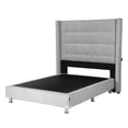 thumbnail image 3 of Box Base Cama Matrimonial + Cabecera Titan Plata Dicasa  Niza, 3 of 8