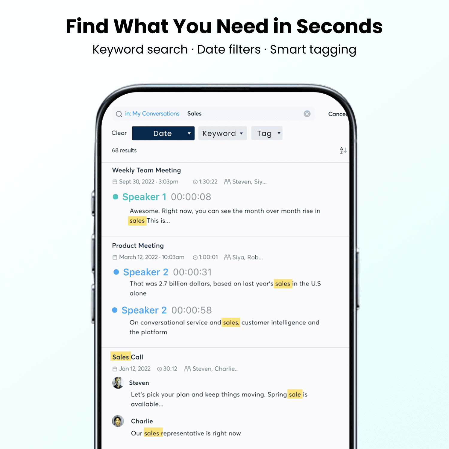 AI Voice Recorder, Real-Time Transcribe & Summarize, Real time translation of audio and video, Noise Cancellation Technology, 132 Languages, 100H Continious Record, for Meetings, Lectures, Calls, 64G