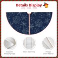 thumbnail image 3 of Sikiie Snowflake Dark Blue Nativity Christmas Tree Skirt, Jesus Christian Winter Holiday Tree Mat Decoration(30-48IN)48", 3 of 6