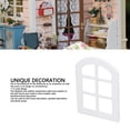 thumbnail image 3 of Marco de ventana en miniatura, Estructura estable DIY Decorative Dollhouse Ventanas de Madera de Madera Arqueada para la decoración de Colgante, 3 of 7