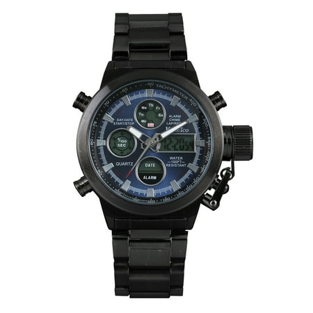 - Digital Mens Luminous Quartz Sport Wrist Watch Date Display Army Air Force
