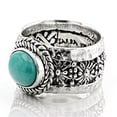 thumbnail image 2 of QQTDFG Fashion Handmade 925 Silver Turquoise Ring Women Party Wedding Jewelry Sz 6-10-#2-8, 2 of 3