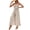 Apricot, variant on EASYBRA Women Strapless Geometric Print Wide Leg Jumpsuit High Waist Vacation Summer Casual Romper