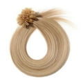 thumbnail image 4 of MY-LADY 100S Nail U Tip Fusion 100% Remy Human Hair Extensions Keratin Pre Bonded Hairpiece Straight 0.5g/s, #18P613 Ash & Bleach Blonde, 22inch, 4 of 10